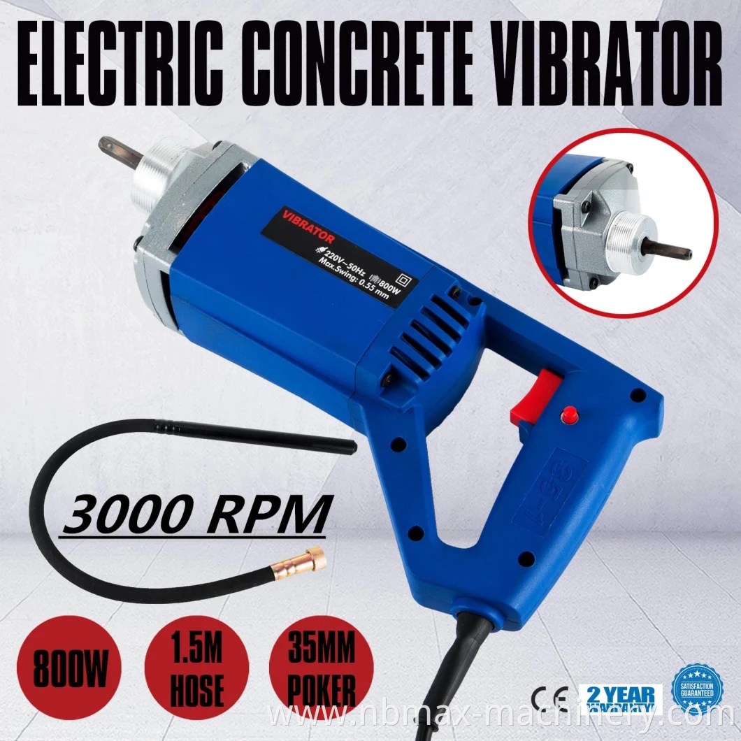 Hot Sale 900W Small Electric Hand-Held Industrial Using Concrete Vibrator